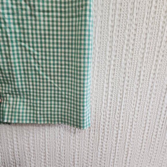 Boden Green White Gingham Lined Pencil Skirt Women's Size 10R - Picture 8 of 14